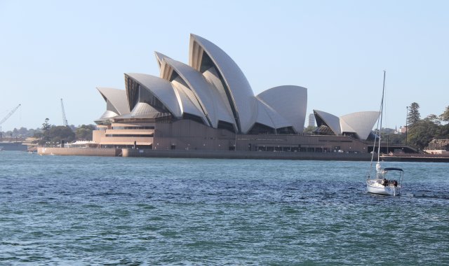 Macquarie built a hut for Bennelong on the site of the Sydney Opera house, Bennelong Point 